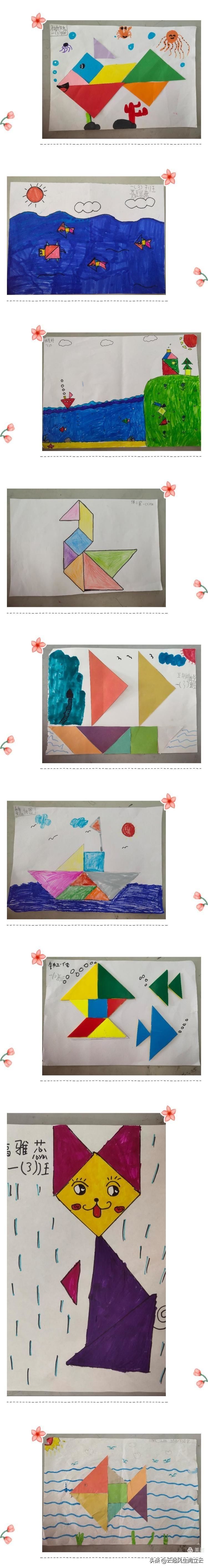 七巧板拼图图案大全(七巧板拼图100种拼法) 七巧板拼图图案大全(七巧板拼图100种拼法)