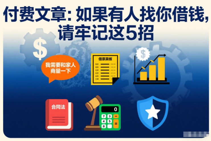 付费文章：如果有人找你借钱，请牢记这5招-互知网