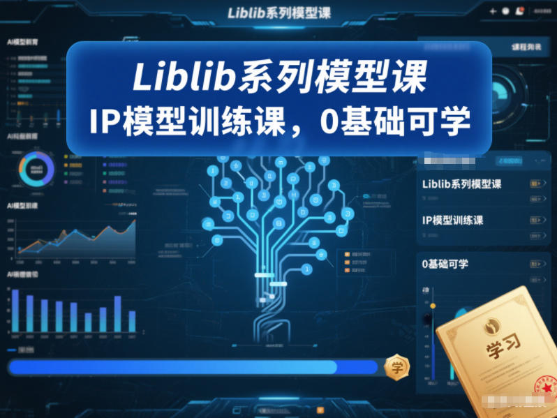 Liblib系列模型课，IP模型训练课，0基础可学-互知网