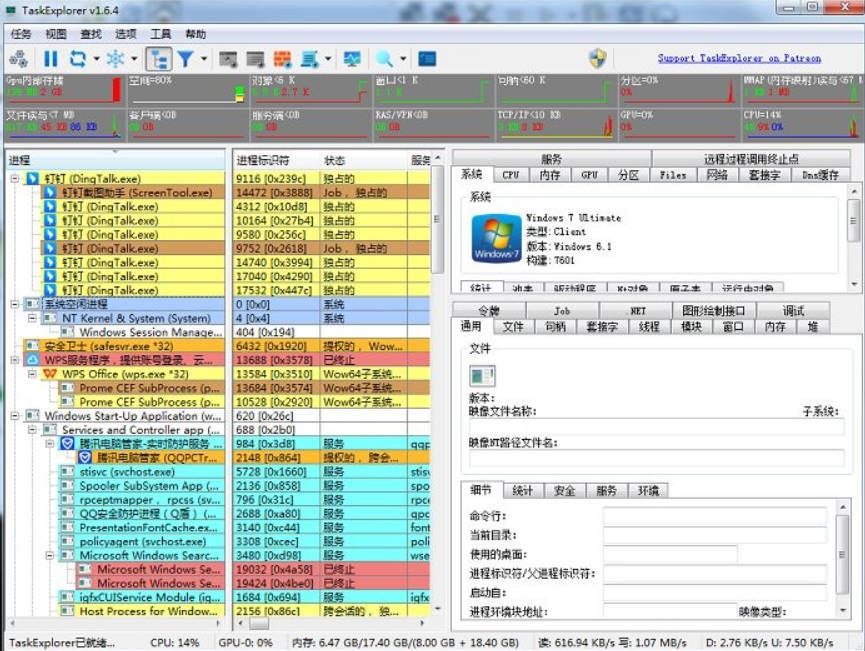 进程监控工具Task Explorer v1.7.1-互知网