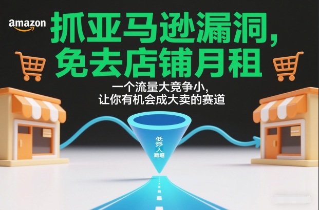 抓亚马逊漏洞，免去店铺月租，一个流量大竞争小，让你有机会成大卖的赛道-互知网
