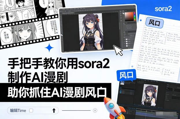 手把手教你用sora2制作AI漫剧，助你抓住AI漫剧风口-互知网